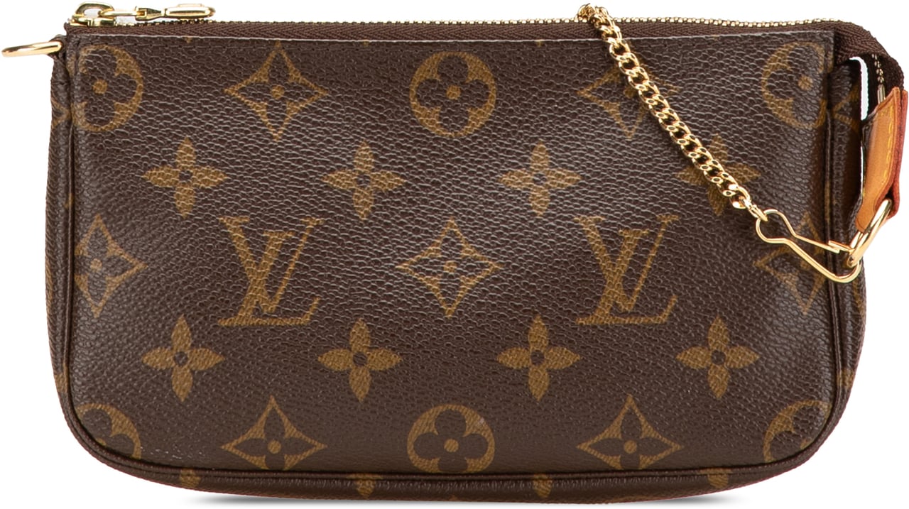 Louis Vuitton Monogram Mini Pochette Accessoires Bruin