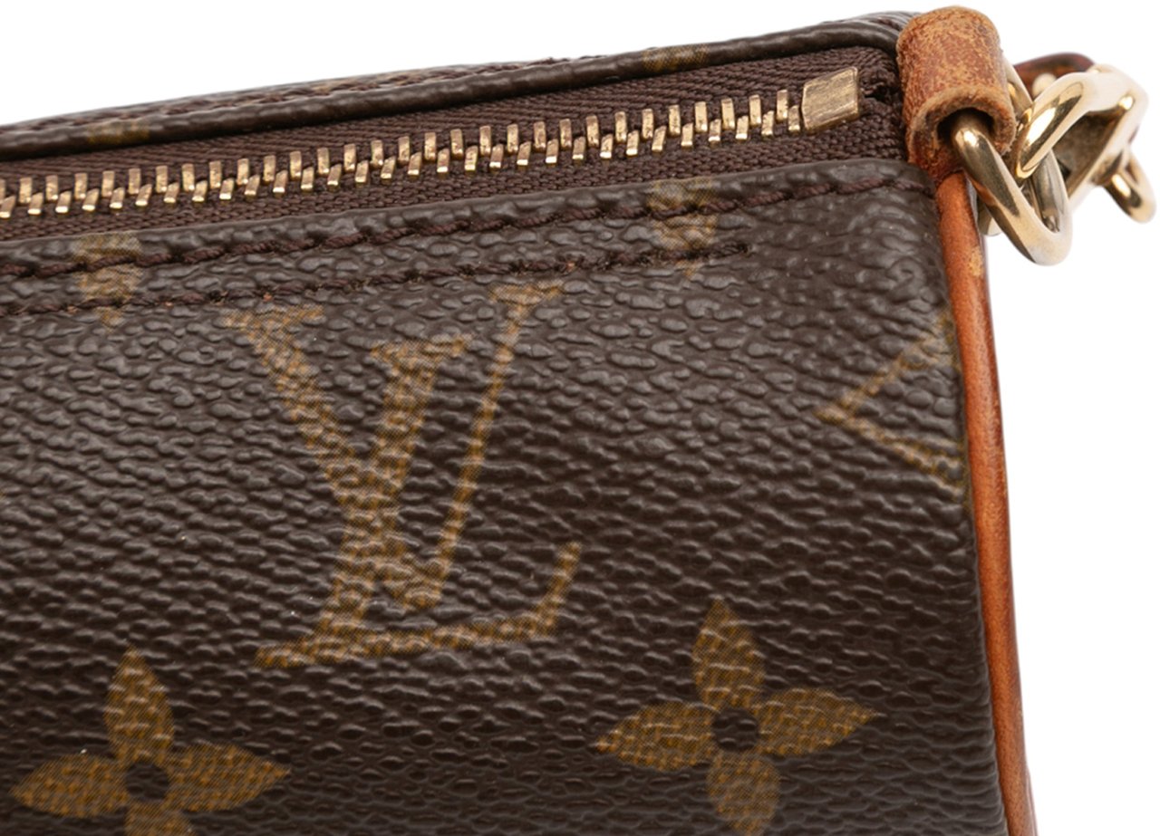 Louis Vuitton Monogram Papillon Pochette Bruin