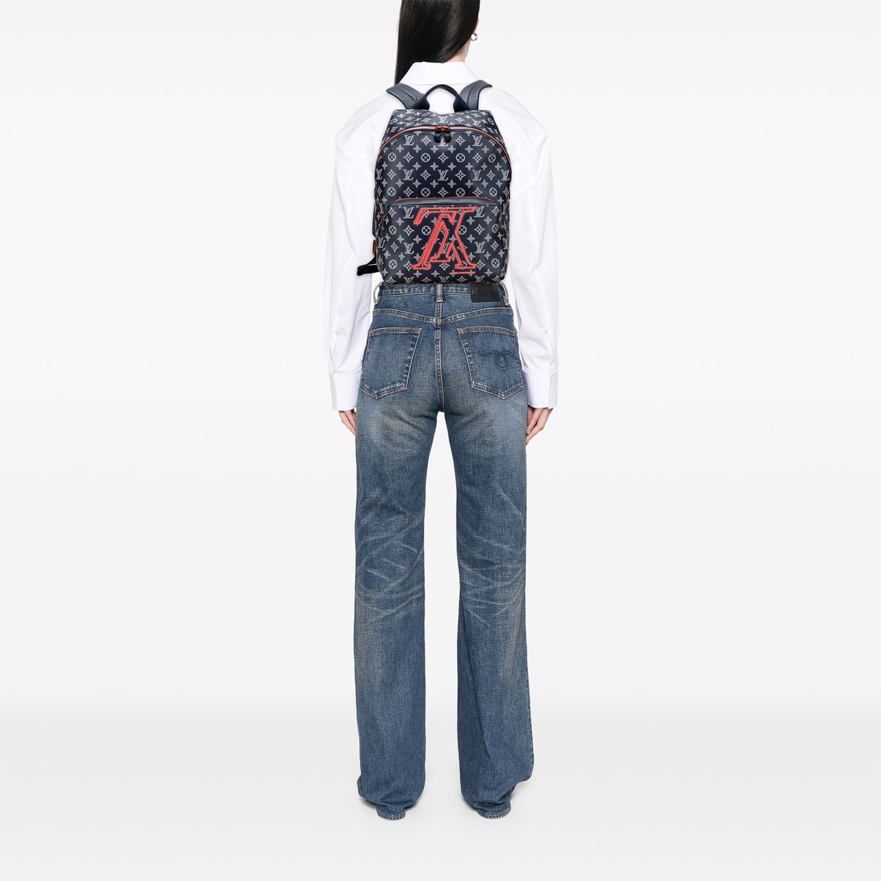 Louis Vuitton Monogram Upside Down Ink Apollo Blauw