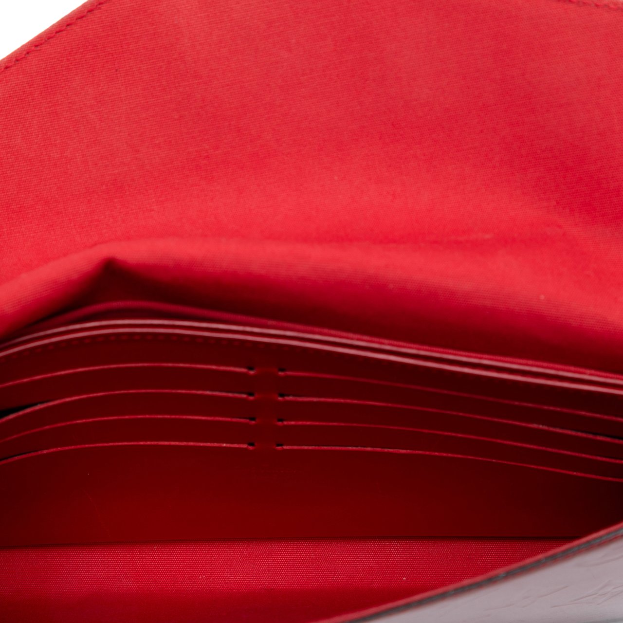 Louis Vuitton Monogram Vernis Pochette Felicie Rood