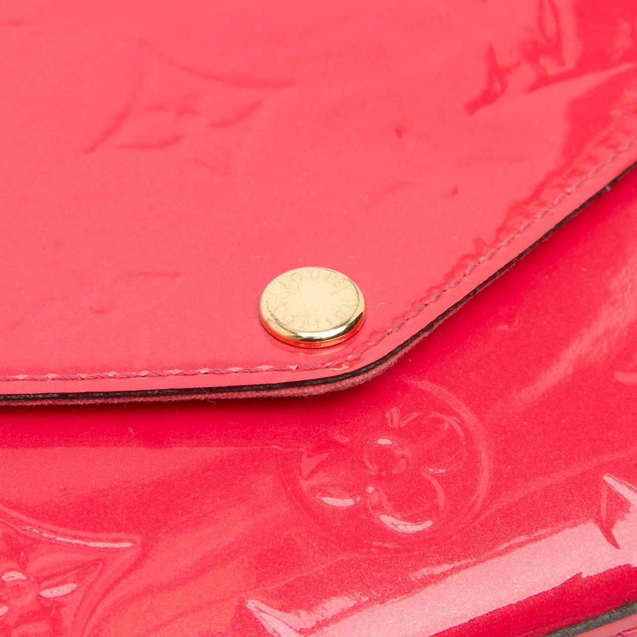Louis Vuitton Monogram Vernis Pochette Felicie Rood