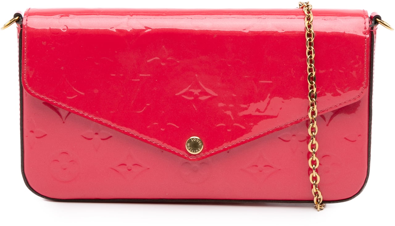Louis Vuitton Monogram Vernis Pochette Felicie Rood
