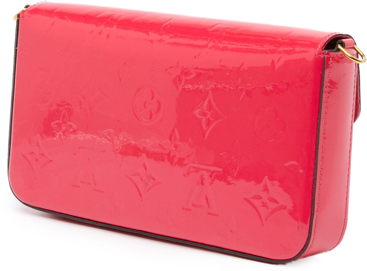 Louis Vuitton Monogram Vernis Pochette Felicie Rood