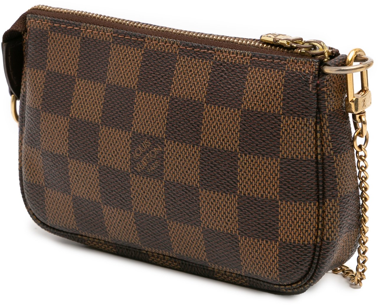 Louis Vuitton Damier Ebene Mini Pochette Accessoires Bruin