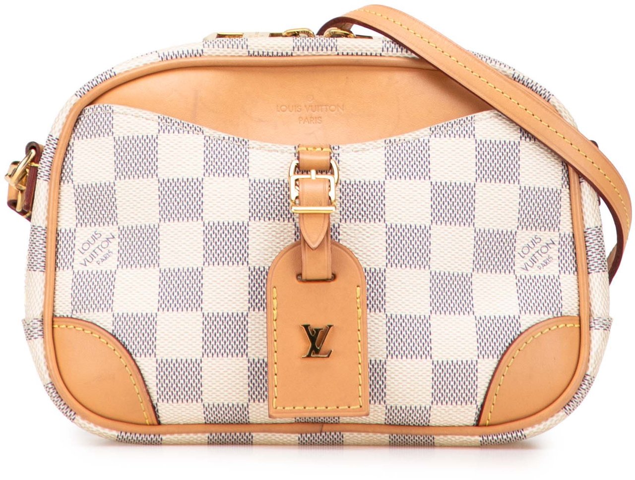 Louis Vuitton Damier Azur Mini Deauville Wit
