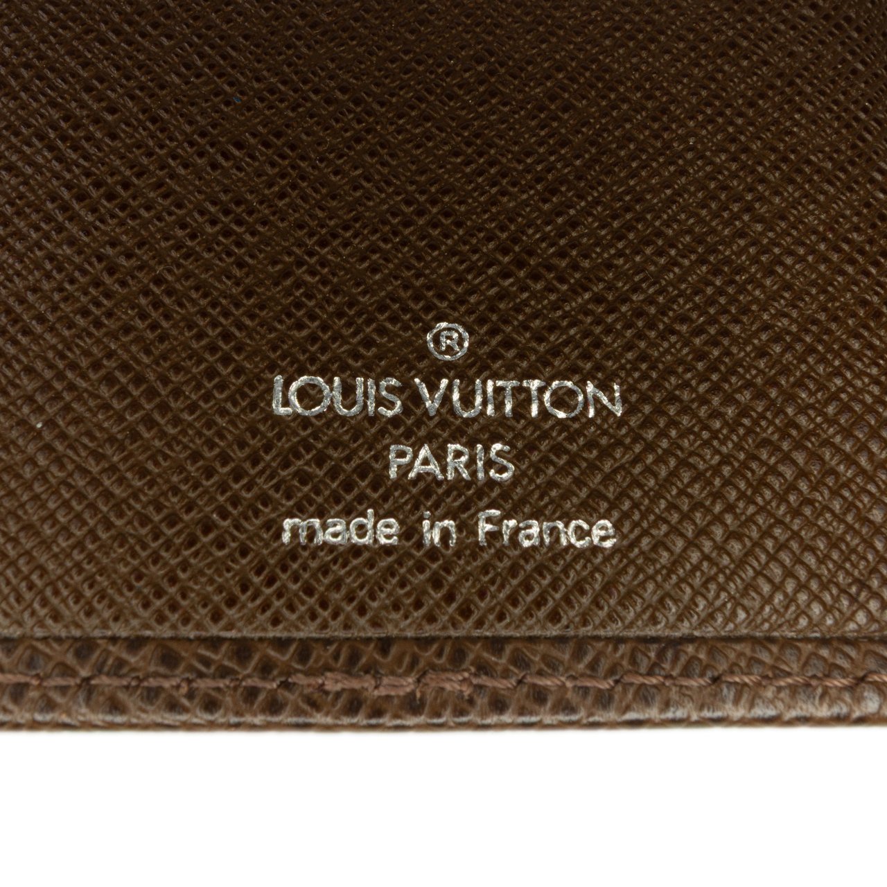 Louis Vuitton Taiga Checkbook Wallet Bruin