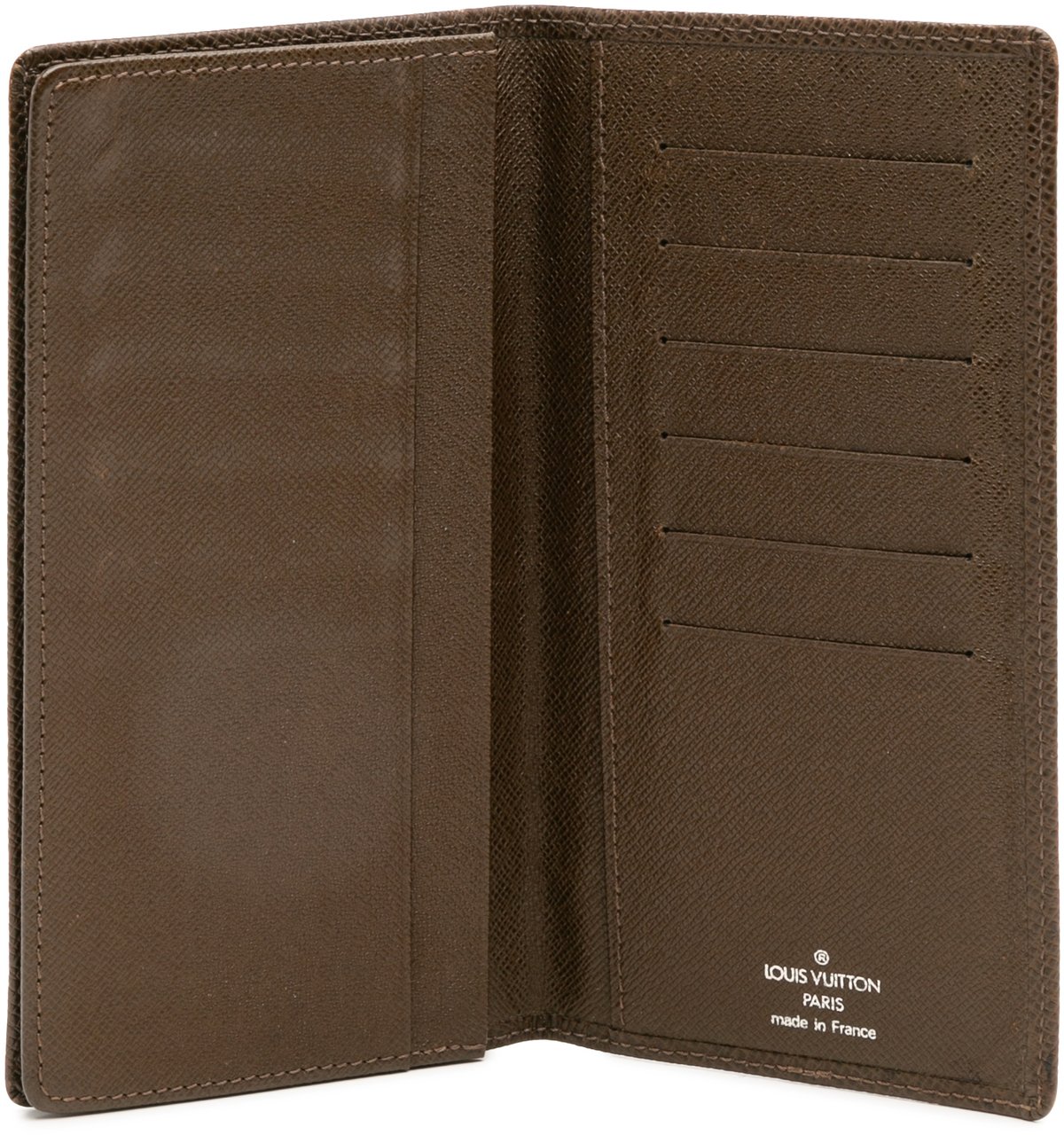 Louis Vuitton Taiga Checkbook Wallet Bruin