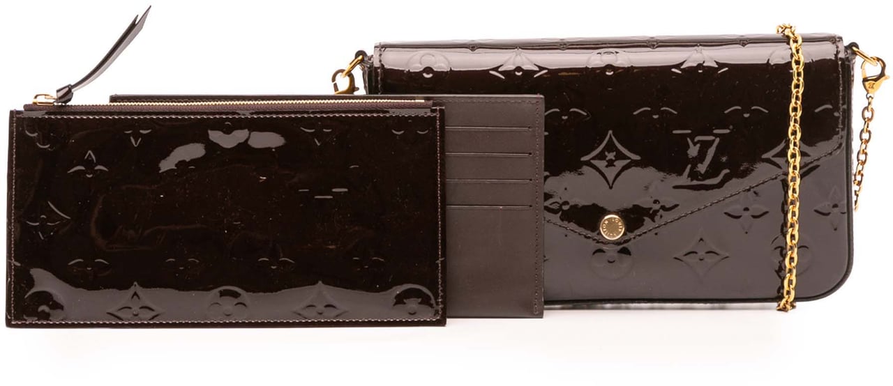 Louis Vuitton Monogram Vernis Pochette Felicie Paars