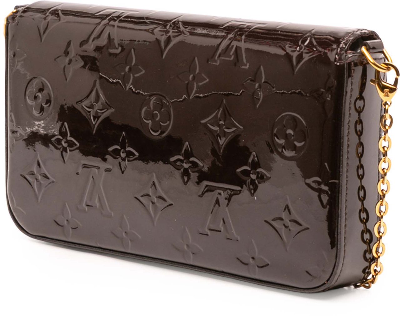 Louis Vuitton Monogram Vernis Pochette Felicie Paars