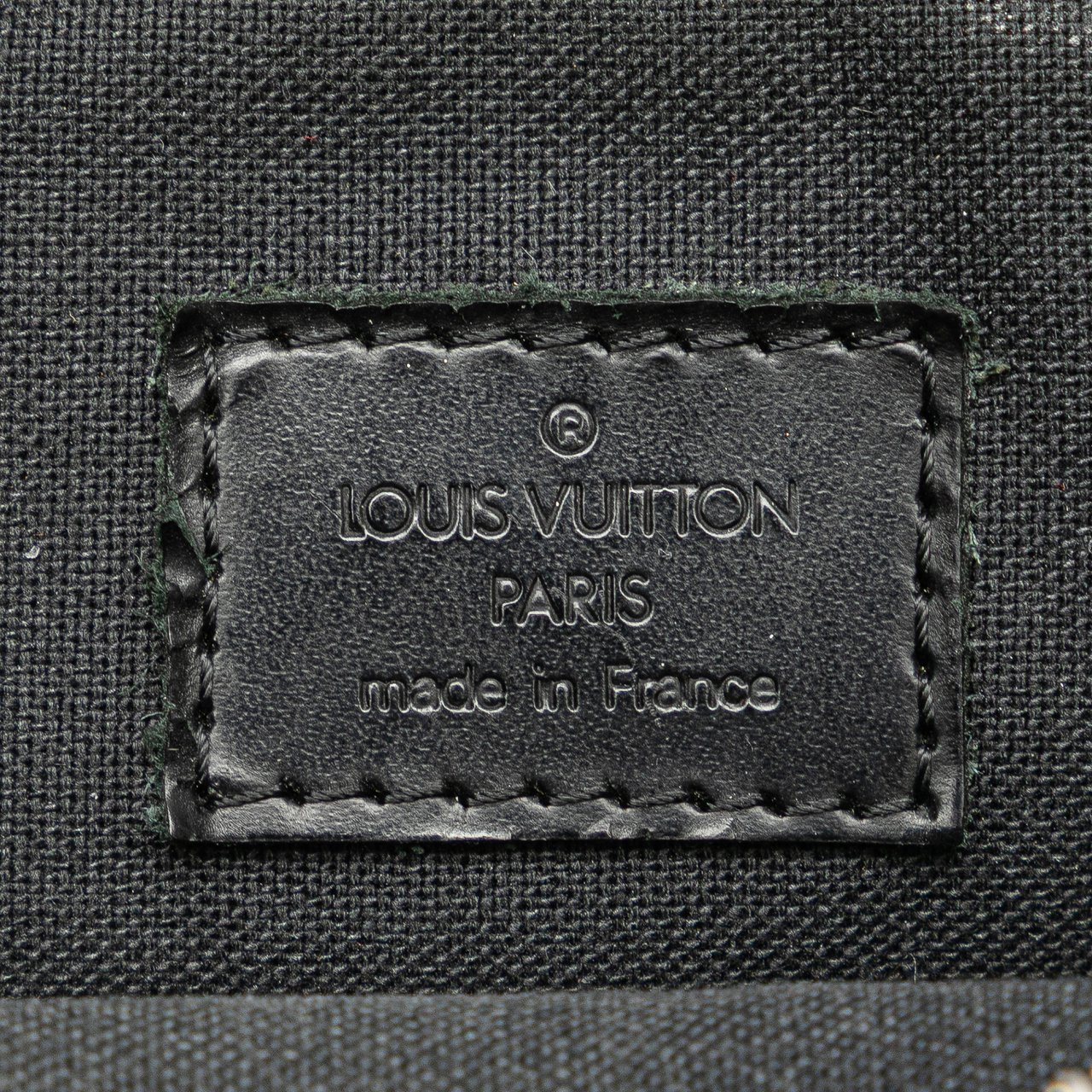 Louis Vuitton Damier Graphite Rem Zwart