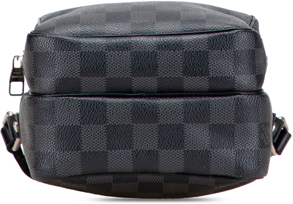 Louis Vuitton Damier Graphite Rem Zwart