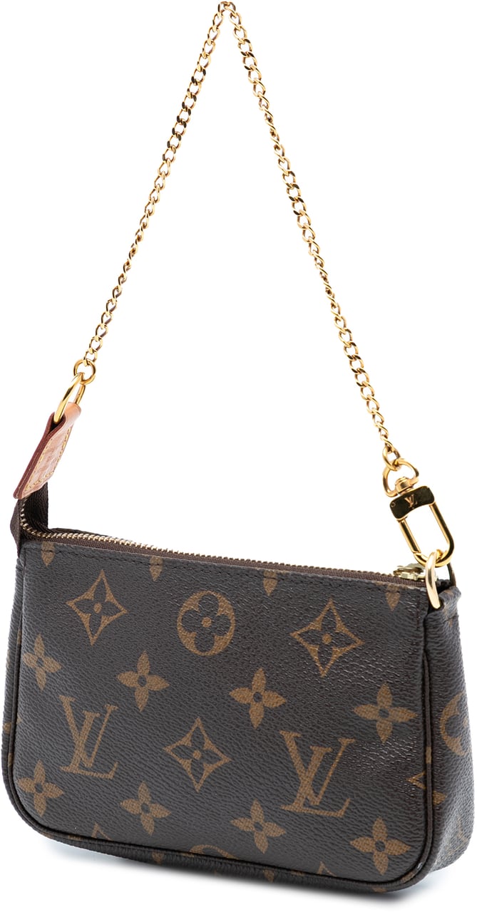 Louis Vuitton Monogram Mini Pochette Accessoires Bruin