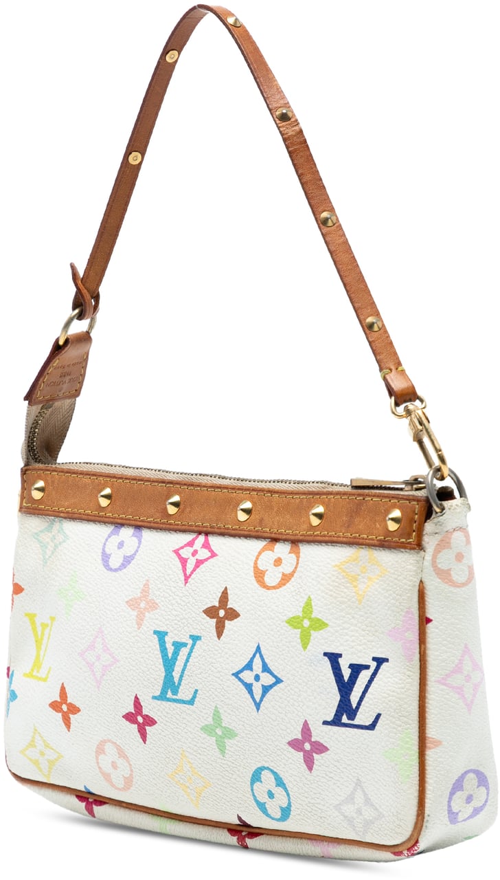 Louis Vuitton Monogram Multicolore Pochette Accessoires Wit
