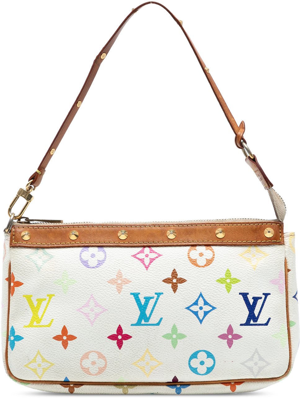 Louis Vuitton Monogram Multicolore Pochette Accessoires Wit