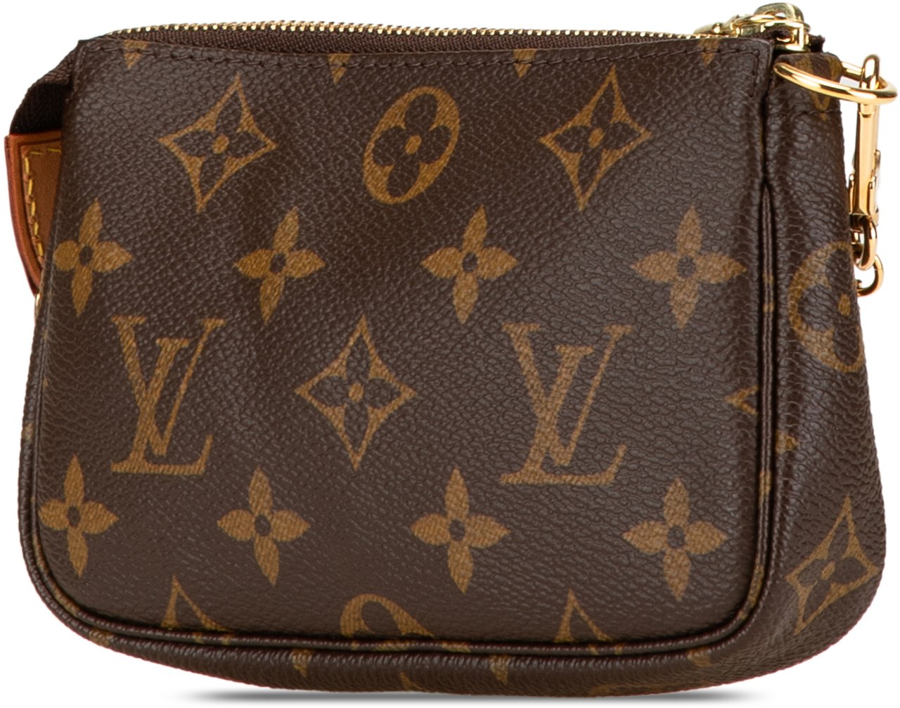 Louis Vuitton Monogram Mini Pochette Accessoires Bruin