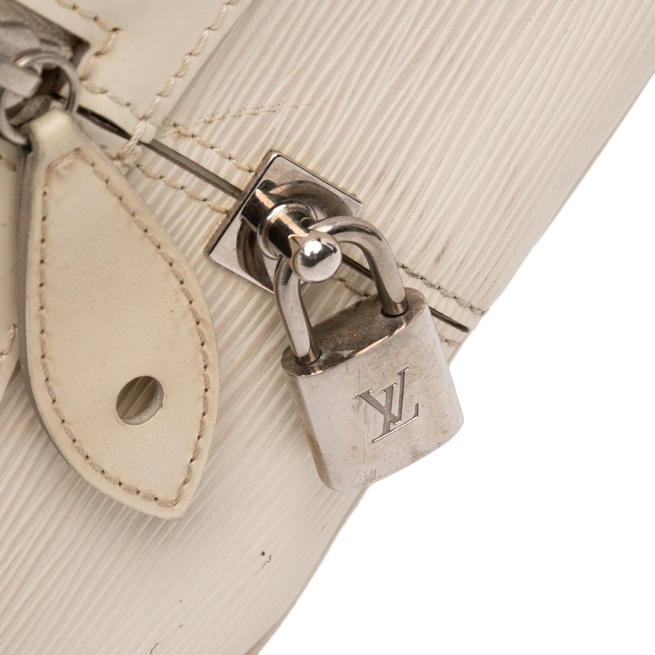 Louis Vuitton Epi Bowling Montaigne PM Wit