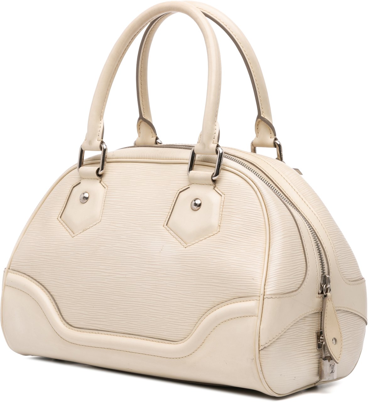 Louis Vuitton Epi Bowling Montaigne PM Wit