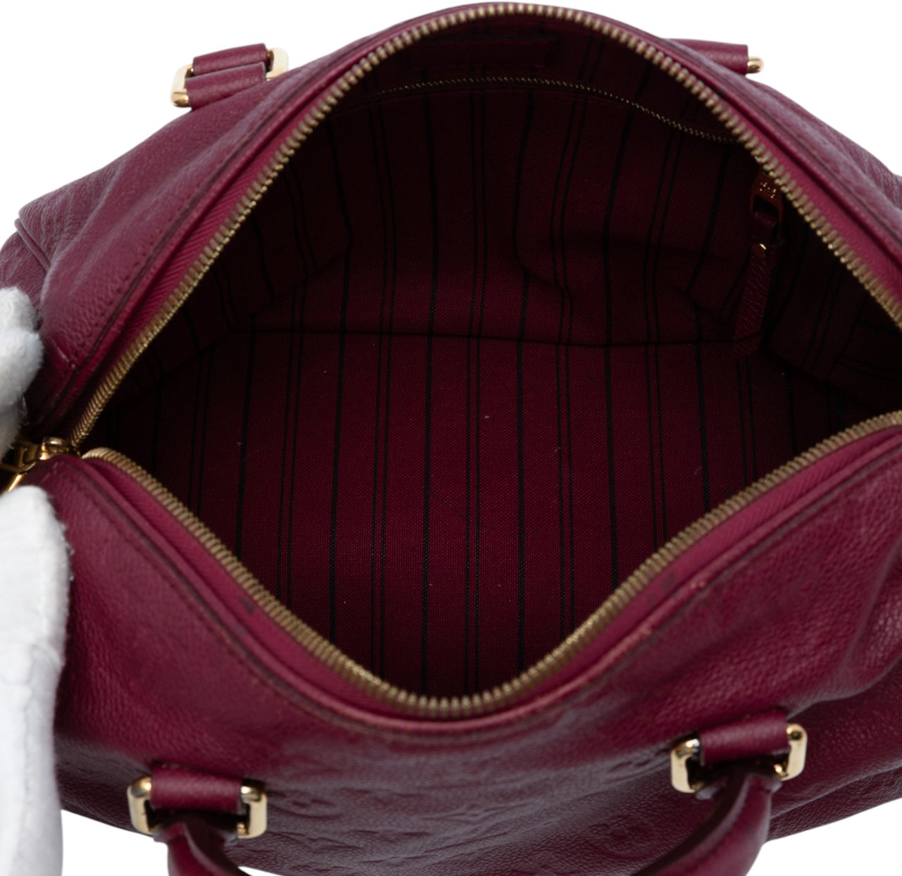 Louis Vuitton Monogram Empreinte Speedy Bandouliere 25 Rood