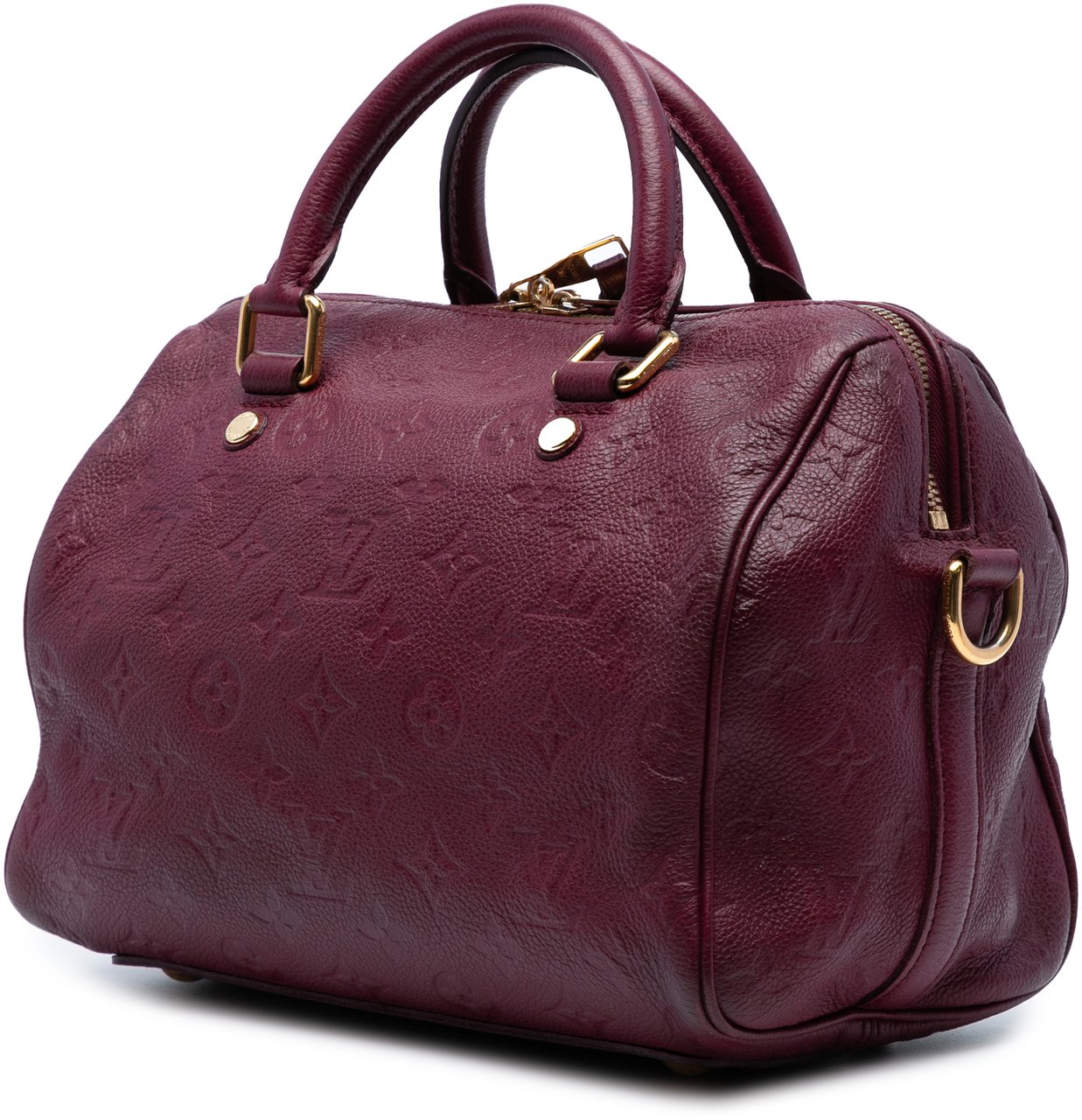 Louis Vuitton Monogram Empreinte Speedy Bandouliere 25 Rood