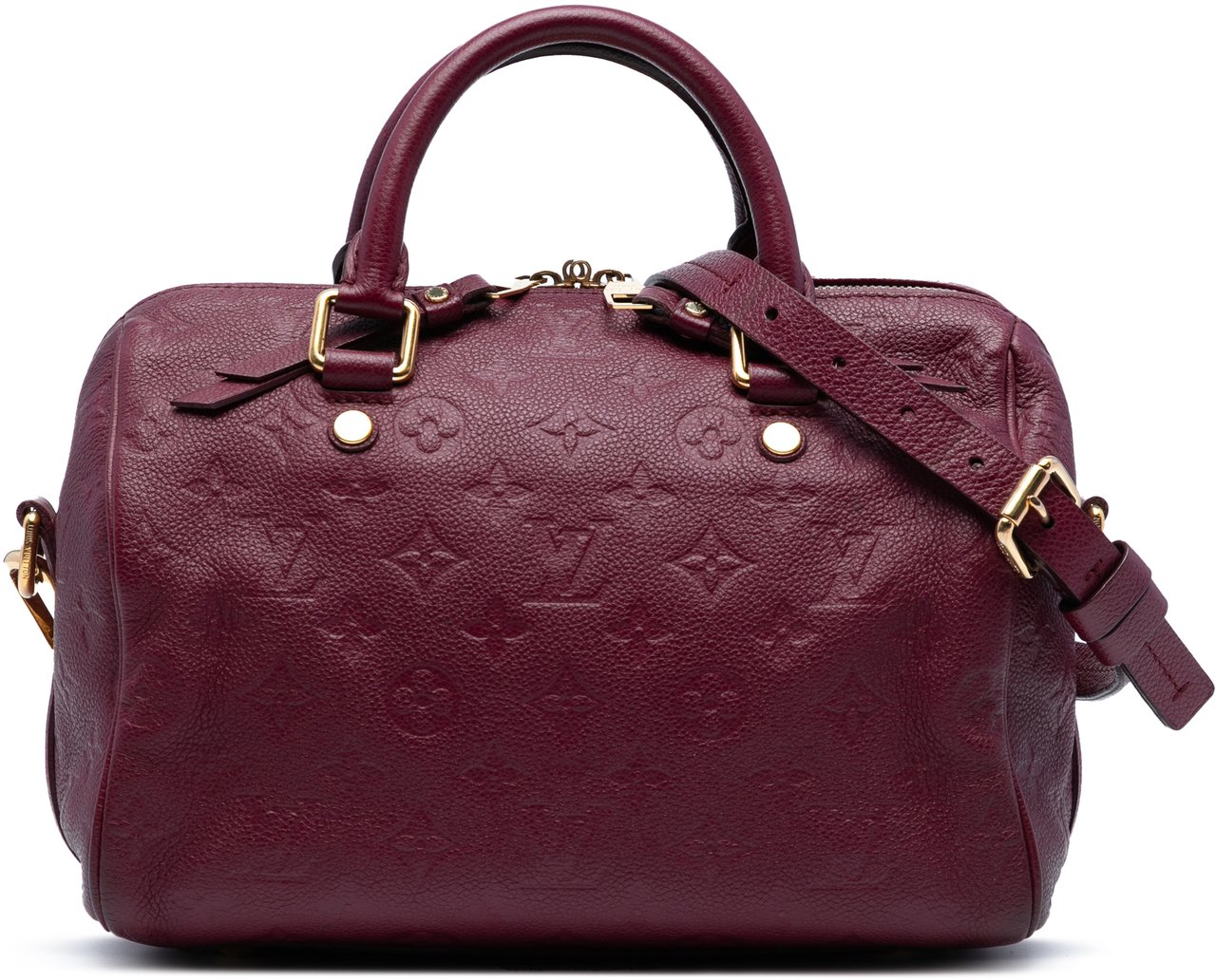Louis Vuitton Monogram Empreinte Speedy Bandouliere 25 Rood