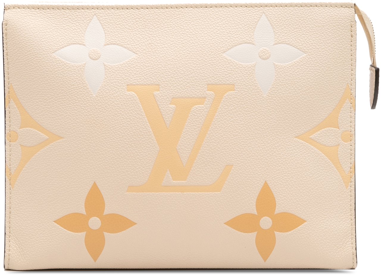 Louis Vuitton Monogram Empreinte Giant By The Pool Toiletry Pouch 26 Bruin