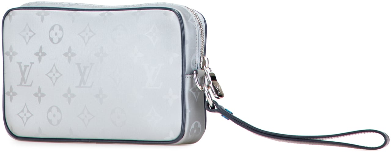 Louis Vuitton Monogram Satellite Alpha Clutch Grijs