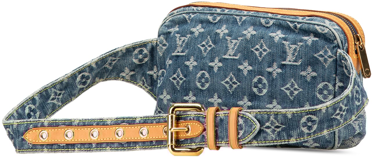 Louis Vuitton Monogram Denim Bum Bag Blauw