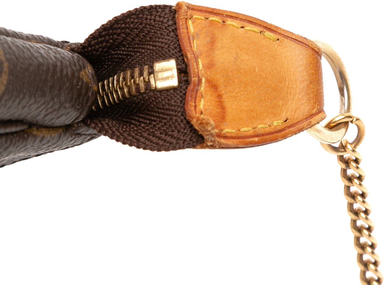 Louis Vuitton Monogram Mini Pochette Accessoires Bruin