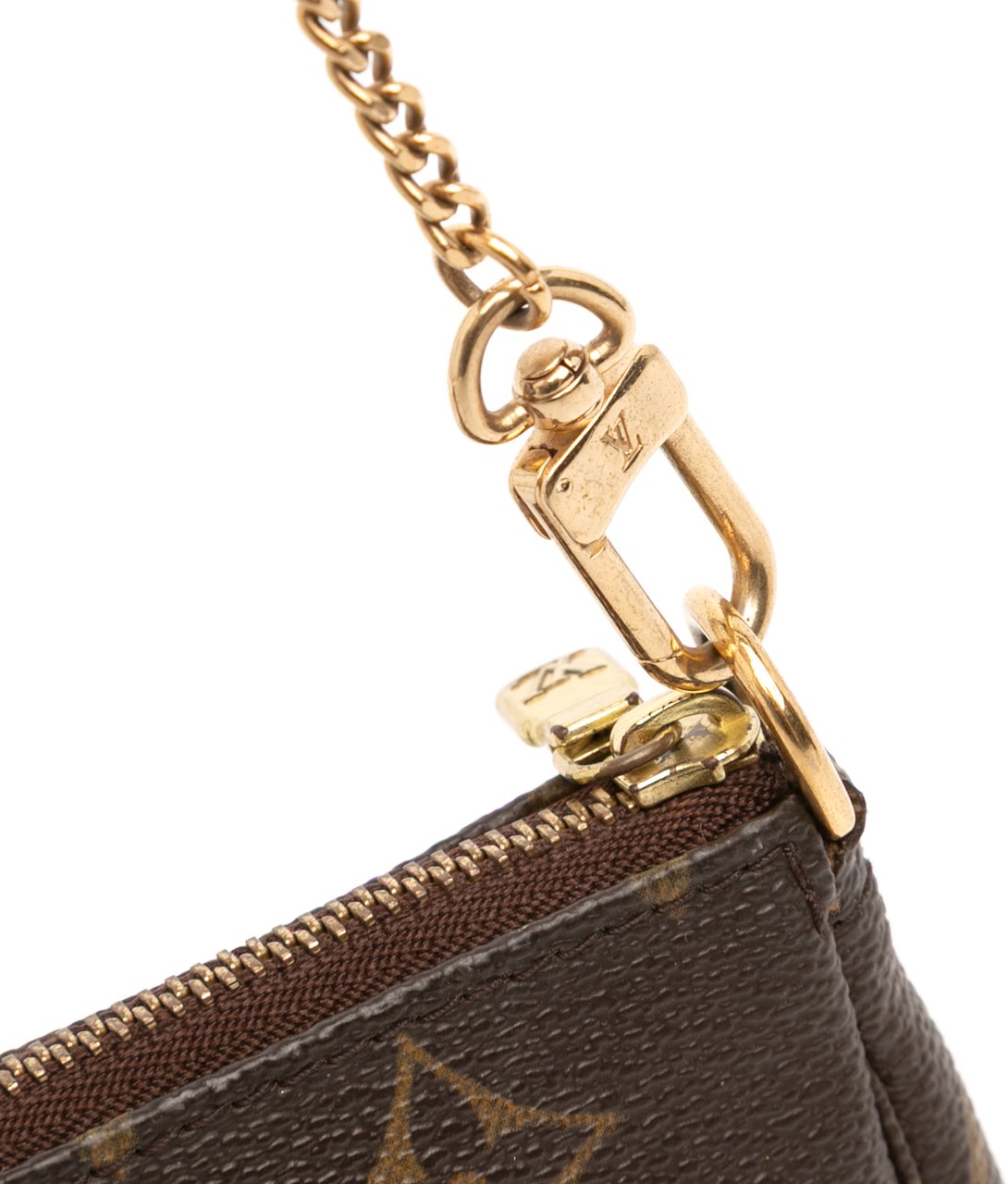 Louis Vuitton Monogram Mini Pochette Accessoires Bruin
