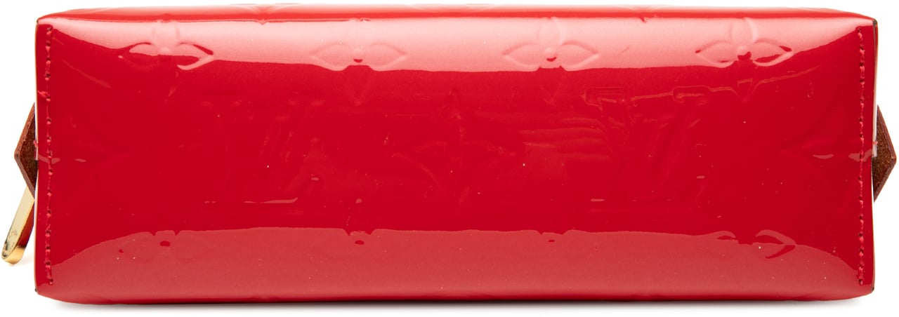 Louis Vuitton Monogram Vernis Cosmetic Pouch Rood