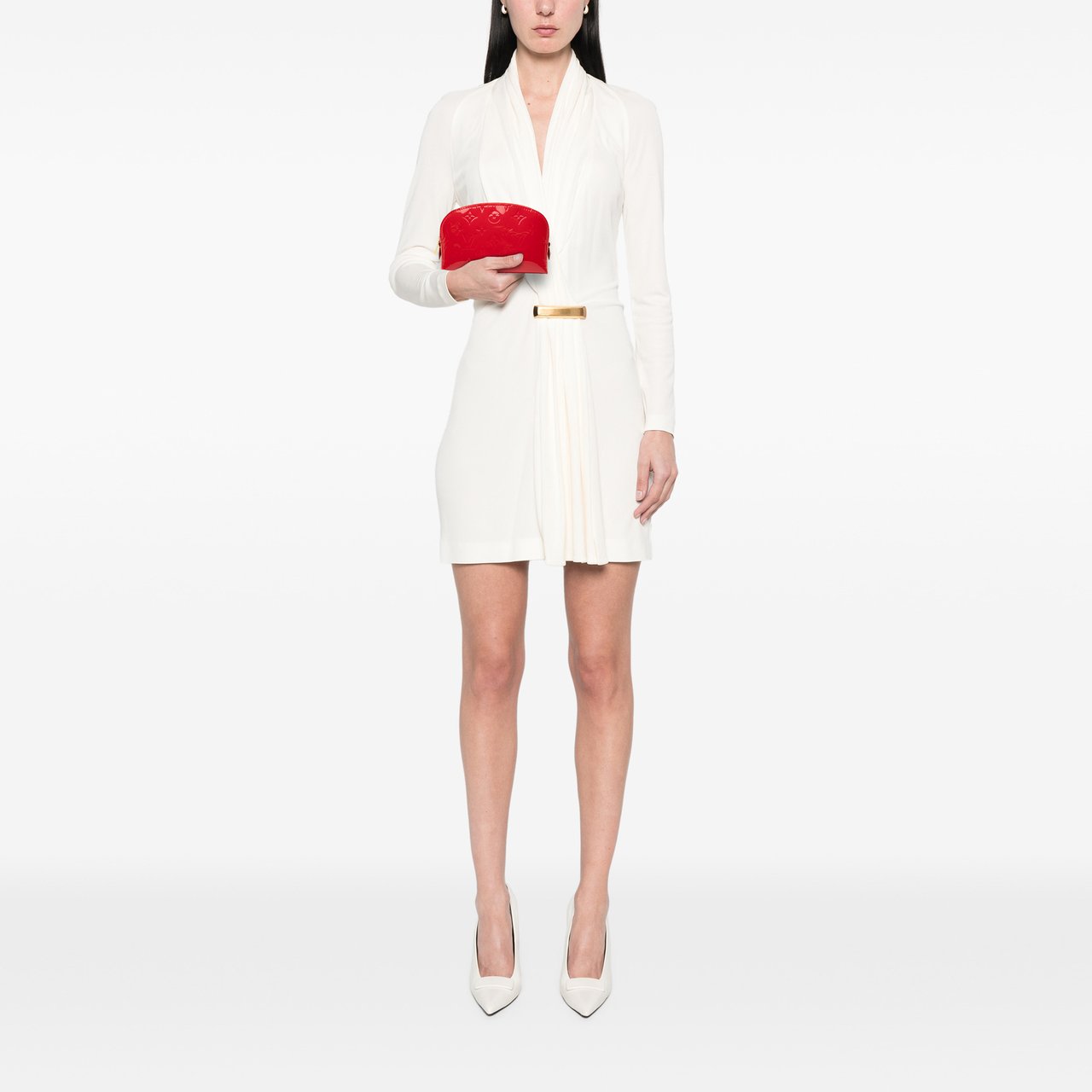 Louis Vuitton Monogram Vernis Cosmetic Pouch Rood