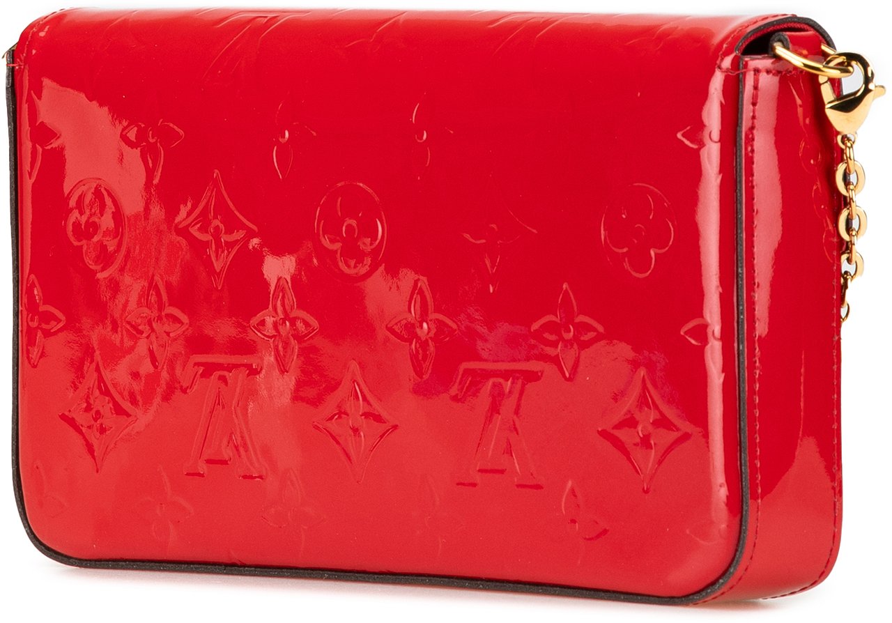 Louis Vuitton Monogram Vernis Pochette Felicie Rood