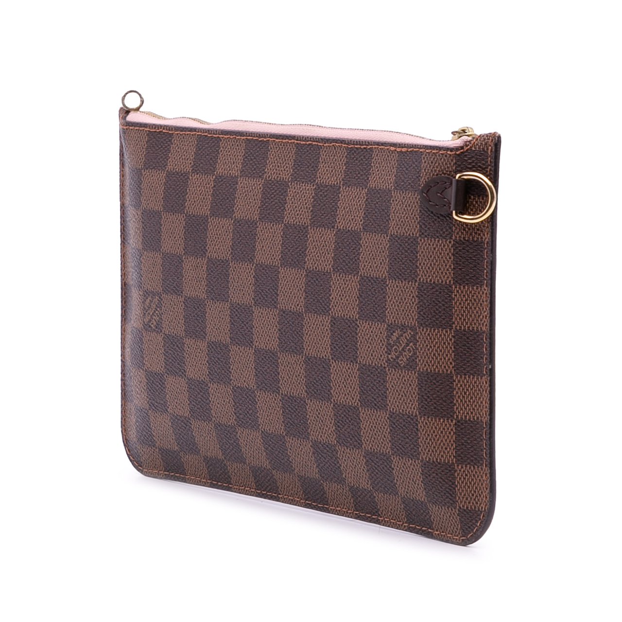 Louis Vuitton Damier Ebene Neverfull MM Pouch Bruin