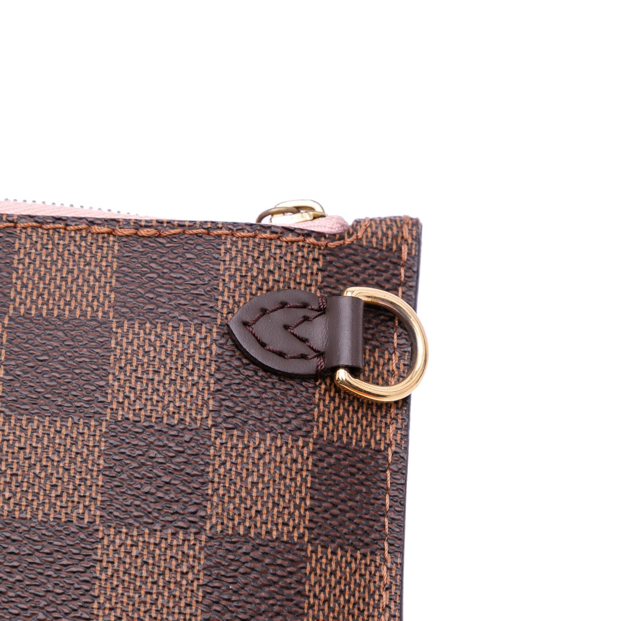Louis Vuitton Damier Ebene Neverfull MM Pouch Bruin