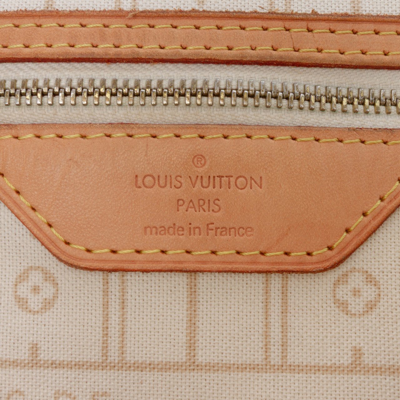 Louis Vuitton Damier Azur Neverfull GM Wit