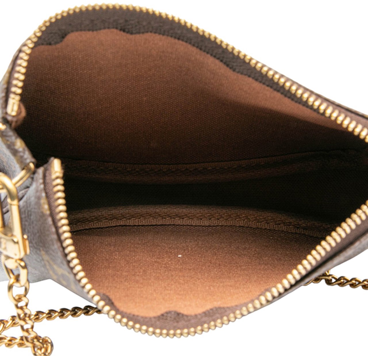 Louis Vuitton Monogram Mini Pochette Accessoires Bruin