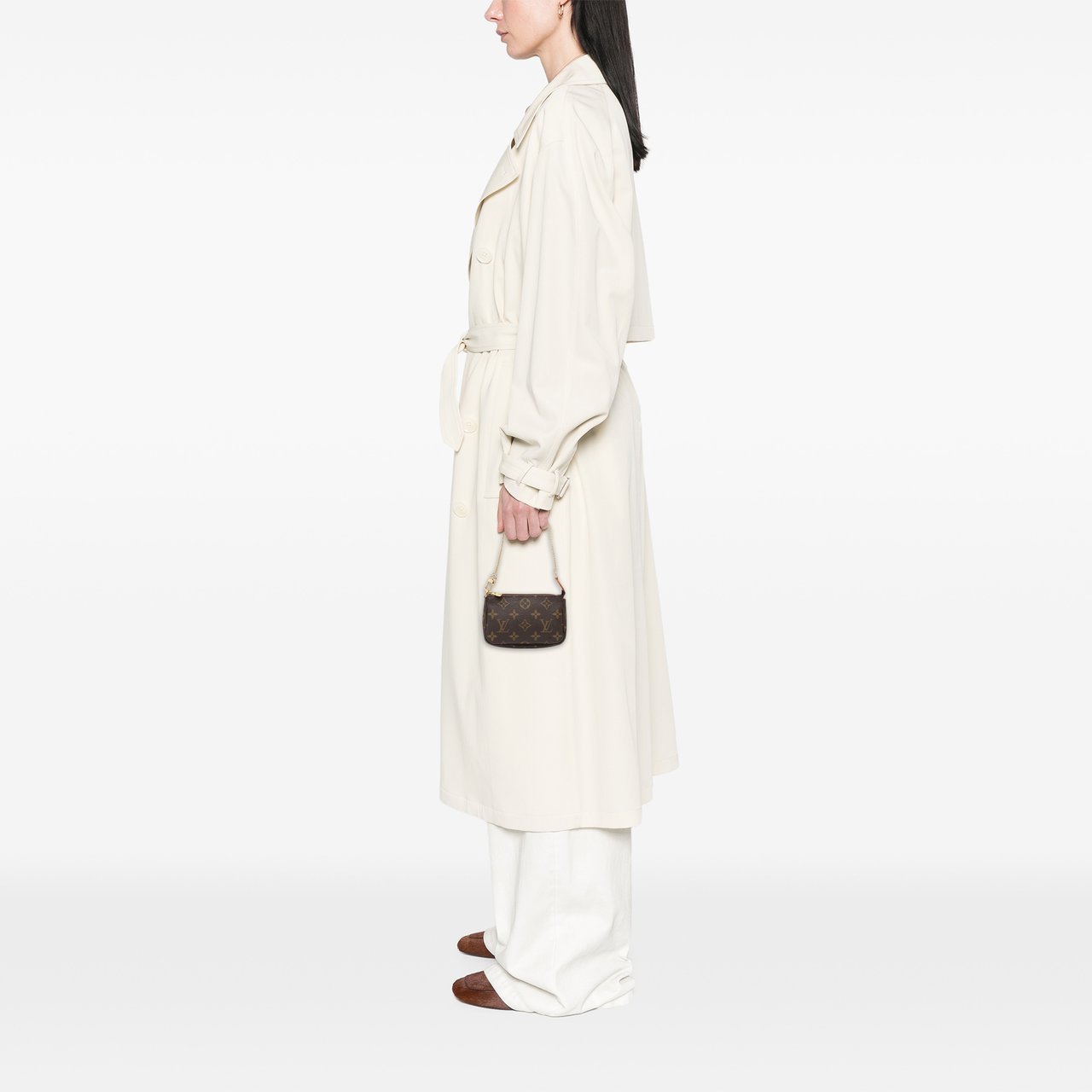 Louis Vuitton Monogram Mini Pochette Accessoires Bruin