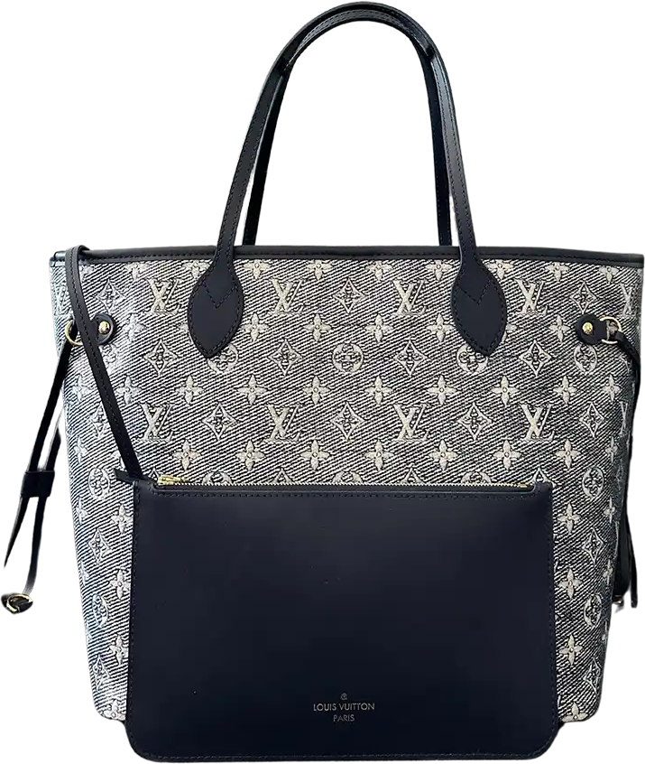 Louis Vuitton Louis Vuitton Neverfull MM Monoglam dark blue M22921 full set / as good as new Blauw