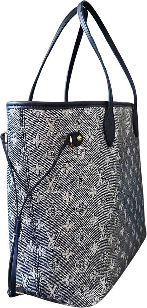 Louis Vuitton Louis Vuitton Neverfull MM Monoglam dark blue M22921 full set / as good as new Blauw