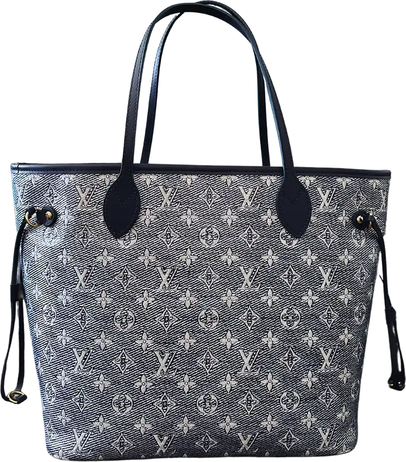 Louis Vuitton Louis Vuitton Neverfull MM Monoglam dark blue M22921 full set / as good as new Blauw