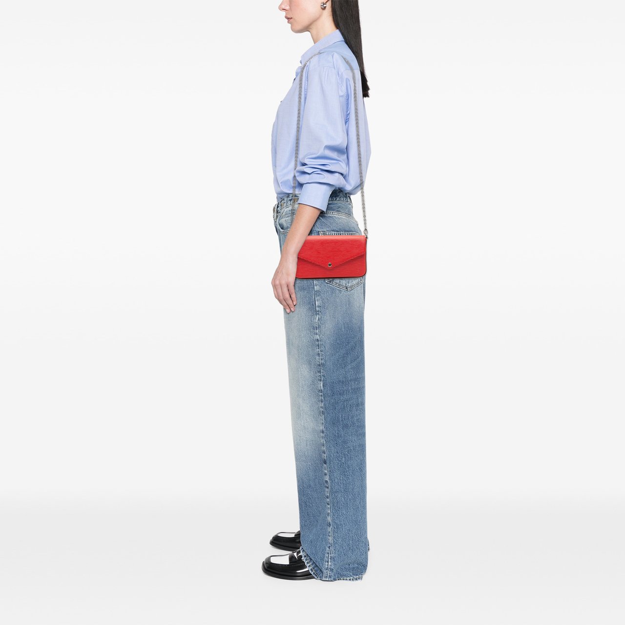 Louis Vuitton Epi Pochette Felicie Rood