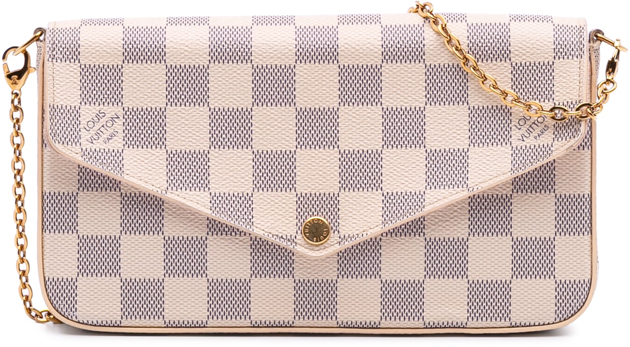 Louis Vuitton Damier Azur Pochette Felicie Wit