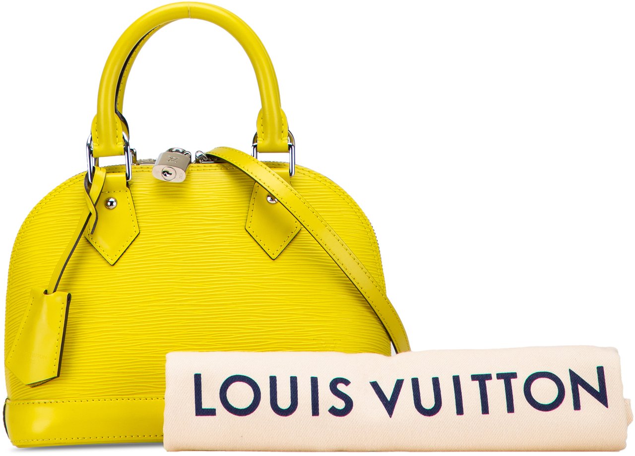 Louis Vuitton Epi Alma BB Geel