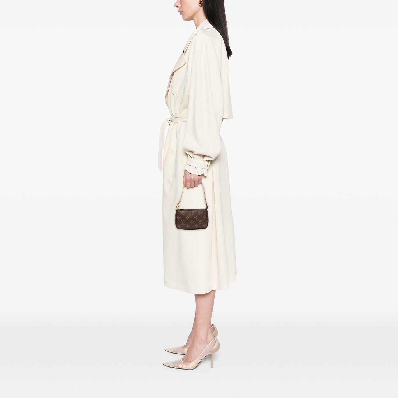 Louis Vuitton Monogram Mini Pochette Accessoires Bruin