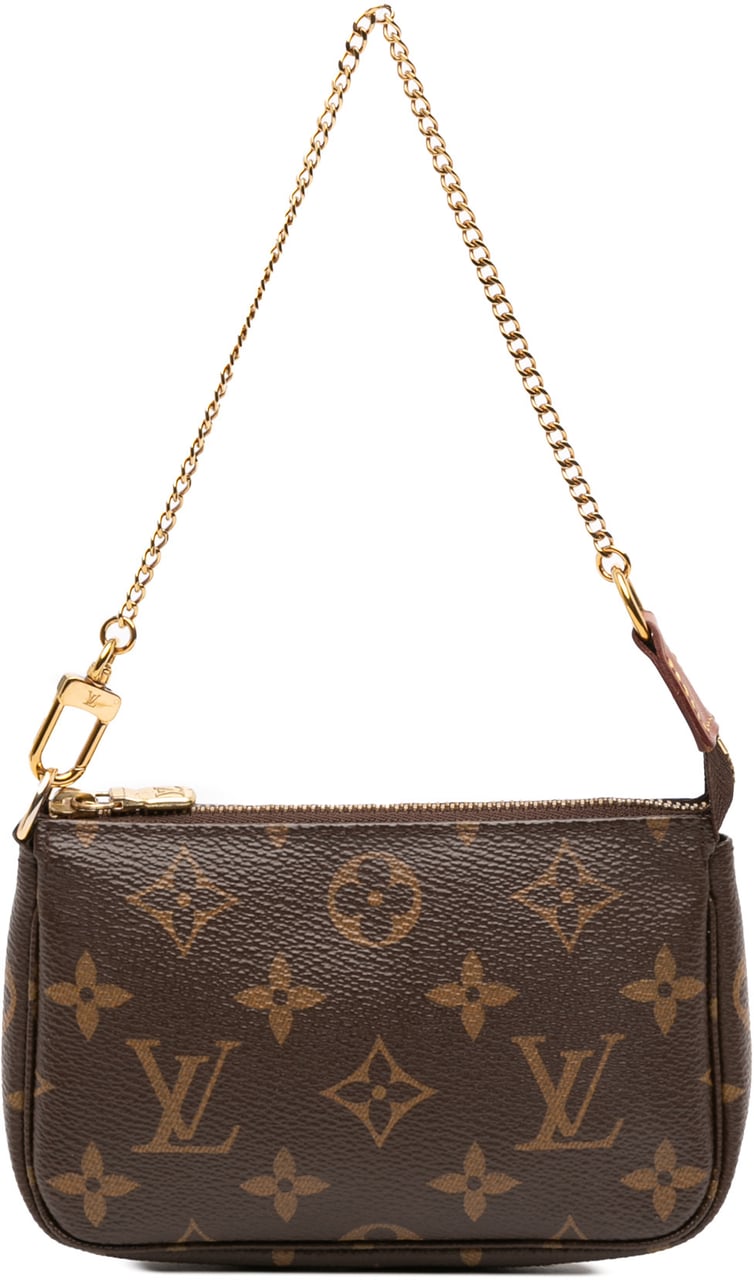 Louis Vuitton Monogram Mini Pochette Accessoires Bruin