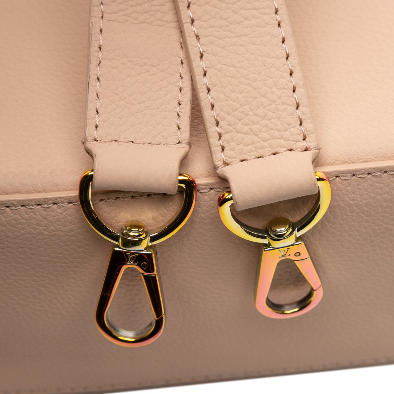 Louis Vuitton Grained Calfskin Capucines East West MM Bruin