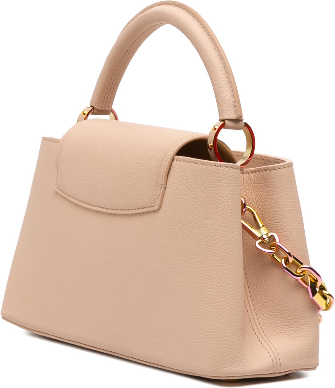 Louis Vuitton Grained Calfskin Capucines East West MM Bruin