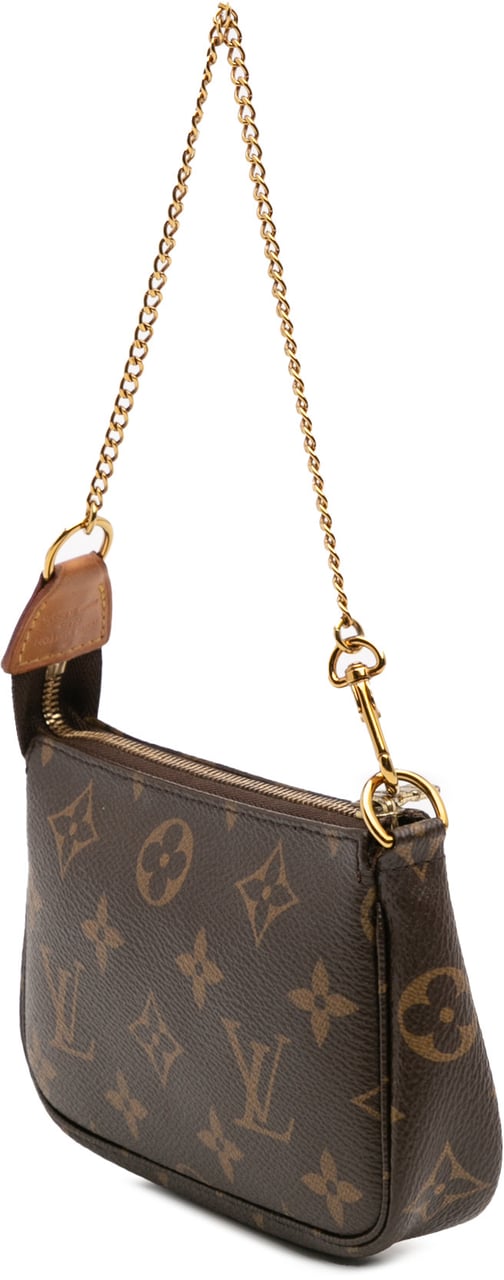 Louis Vuitton Monogram Mini Pochette Accessoires Bruin