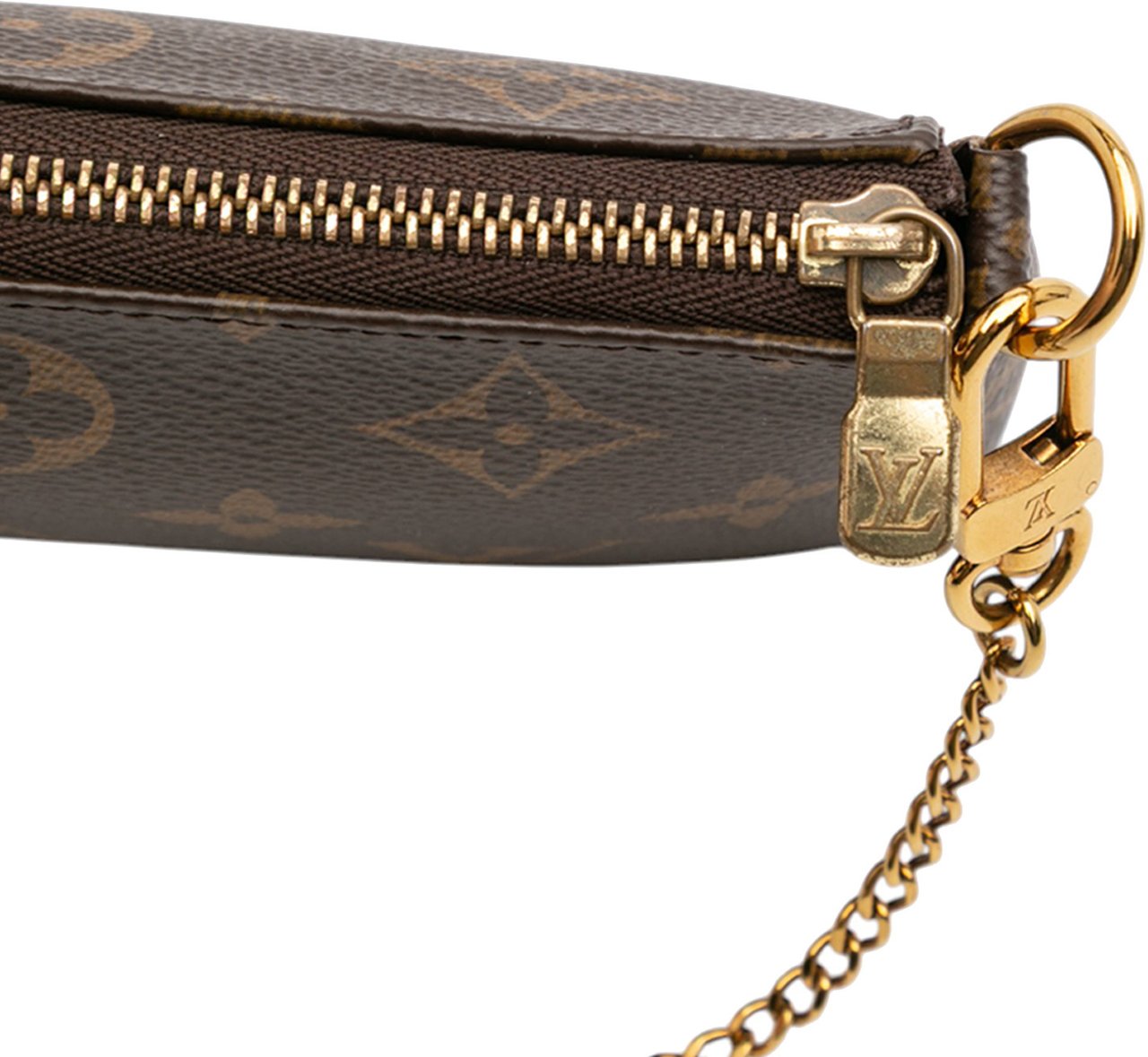 Louis Vuitton Monogram Mini Pochette Accessoires Bruin