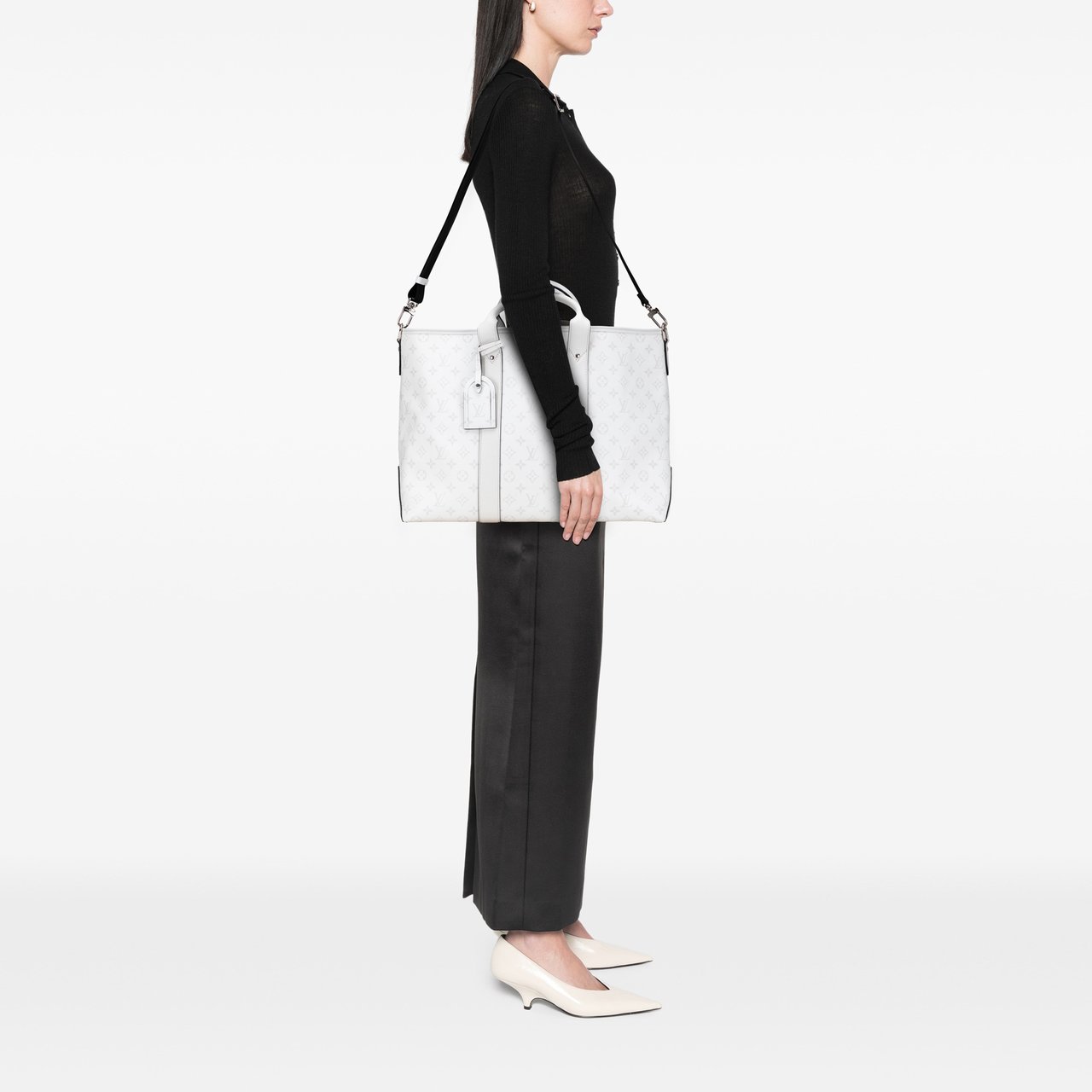 Louis Vuitton Monogram Taigarama Weekend Tote Wit